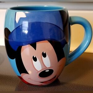 NEW!! Authentic Disney Mickey Mouse Blue Mug - BIG!! 16 Ounce +